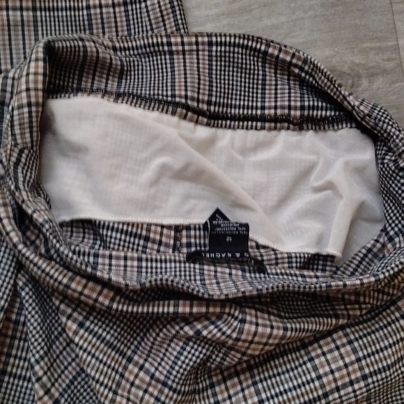 Zac & Rachel Woman Plaid Pull On Pants strech Size 12 - Picture 3 of 6